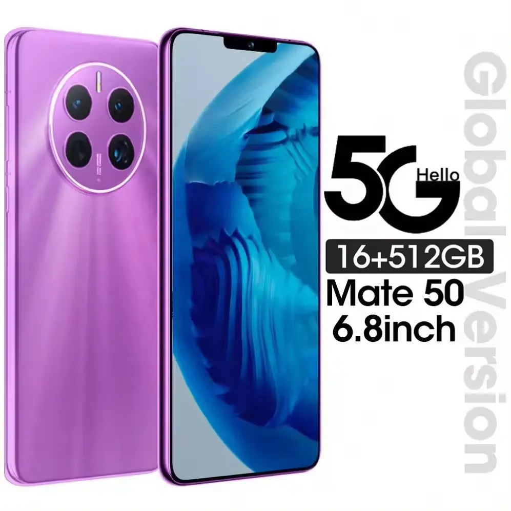 Bán buôn điện thoại di động giá rẻ điện thoại di động 7.3inch Pocket Mate 50 Pro điện thoại thông minh