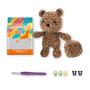 Kit de Ganchillo de Osito de Peluche <span class=keywords><strong>para</strong></span> <span class=keywords><strong>Principiantes</strong></span>, Lindo Juego de Ganchillo de <span class=keywords><strong>Amigurumi</strong></span> de Animales, Regalo Educativo Creativo <span class=keywords><strong>para</strong></span> Aprender Habilidades de Manualidades - Product Image 6