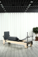 Equipo Comercial de Pilates Reformers, Cama de Ejercicios para Flexibilidad, Estiramiento Muscular Corporal, Reformer de Pilates para Estudio de Yoga