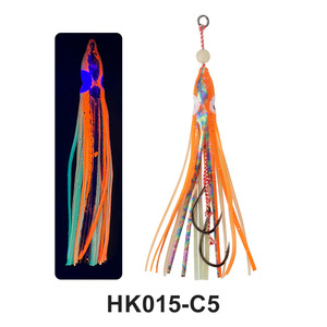 Señuelo <span class=keywords><strong>de</strong></span> <span class=keywords><strong>pesca</strong></span> suave para <span class=keywords><strong>pesca</strong></span> <span class=keywords><strong>en</strong></span> alta mar, tipo falda <span class=keywords><strong>de</strong></span> pulpo y <span class=keywords><strong>calamar</strong></span>, con anzuelo <span class=keywords><strong>de</strong></span> asistencia triple, para movimiento lento y luminoso - Product Image 1