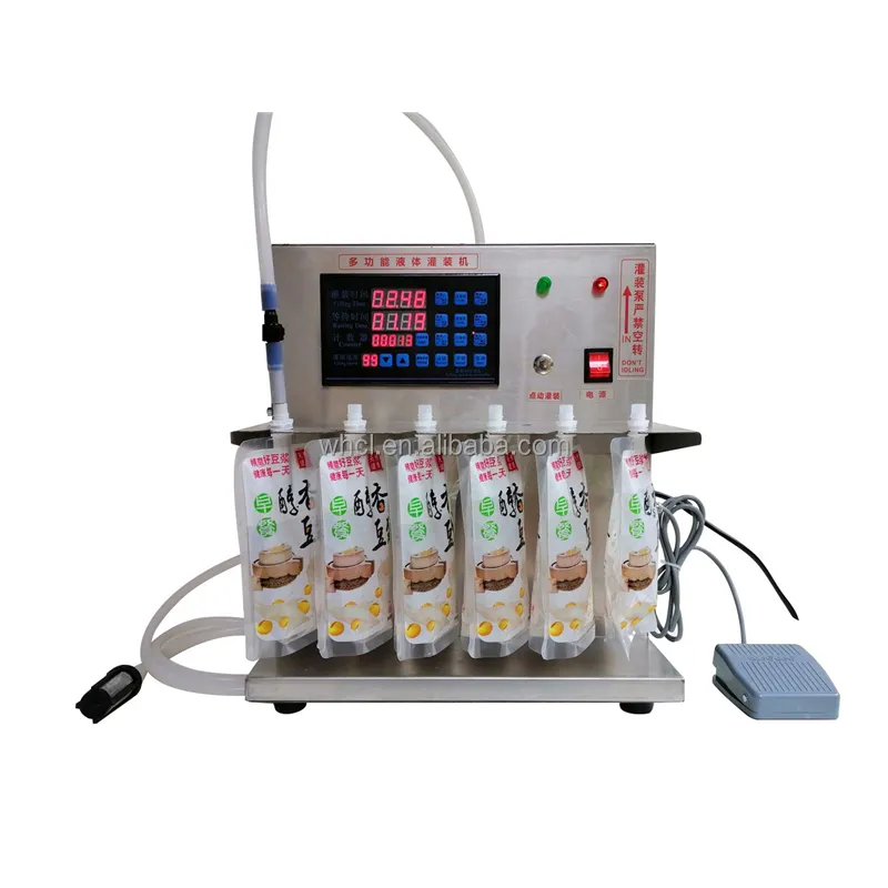 3500ml dijital kontrol Stand-up kılıf çanta içecek meyve suyu soya sütü suyu kahve sıcak içecek sıvı dolum makinesi