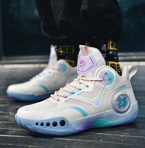 Chaussures de Basketball Montantes Personnalisées avec Logo de Marque Respirantes Mode Professionnelles pour Hommes - Idéales pour le Dropshipping - Product Image 4