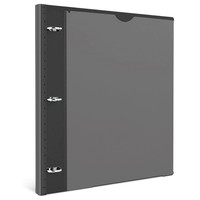 Carpeta de Archivos Telescópica de PVC con Logotipo Personalizado, Organizador de Documentos de Oficina, Carpeta de Anillas de 1 Pulgada y 3 Anillas con Bolsillos Divisores