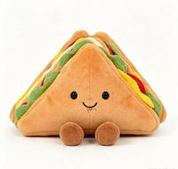 Jouets en peluche personnalisés pour chiens, vente en gros, produits pour animaux de compagnie, jouets à mâcher en forme de fast-food