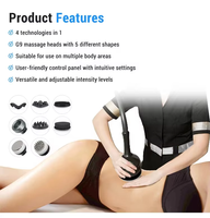 Appareil de massage corporel vibrant G8 pour la réduction de la cellulite et l'amincissement du corps, machine à vide amincissante