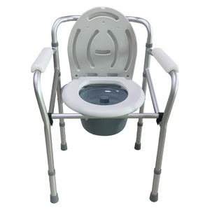 Toilet Chair Aluminum Alloy HJK-C814L <b>Folding</b> With Seat And <b>Bucket</b> For Bathroom Use - Product Image 2
