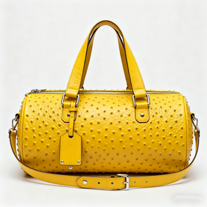 Manufacture Ostrich <strong>Leather</strong> Factory Custom High End Duffel <strong>Holdall</strong> Travel Bag Overnight Weekender Bag Luggage for <strong>Women</strong> - Product Image 6