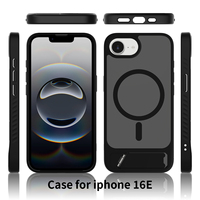Nouveau mat givré Transparent Design TPU PC support de support coque de téléphone étuis magnétiques personnalisés pour iphone 16 Pro Max E