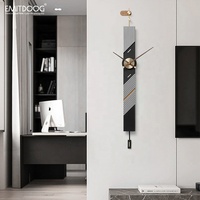Chemise émetteur doog — horloge murale créative, nouveau Design de décoration intérieure, montre murale moderne écologique en cuivre et minimaliste, horloge à bascule