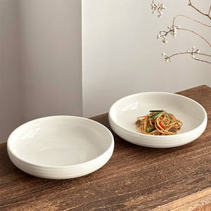 <span class=keywords><strong>Assiettes</strong></span> rondes profondes en céramique opale blanche moderne, dîner, <span class=keywords><strong>8</strong></span> à 10 pouces, ensemble d'<span class=keywords><strong>assiettes</strong></span> à pâtes à sublimation, plusieurs tailles - Product Image 3