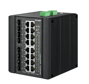 Commutateur Ethernet PoE industriel géré de couche 3 TP-LINK TL-IS500P-16G4F4T, 24 ports Gigabit RJ45, 4*SFP, 4*10G SFP+ - Product Image 1