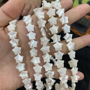 2024 Nieuwe Natuurlijke Hoge Kwaliteit Wit Rond/Hart/Ster Bloemvorm Losse Kralen Natuurlijke Shell Strand Voor Sieraden Maken