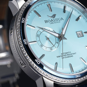 Reloj Mecánico Automático de Lujo Marca BORIAGE 2025 con Cristal de Zafiro 316L, Reloj de Pulsera Luminoso, Bisel de Circón, 5ATM, Miyota 8217 - Product Image 3