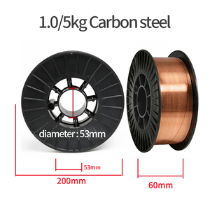 0.8mm 1KG AWS A5.18 ER70S-6 fils de soudage en acier au carbone gaz <span class=keywords><strong>Mag</strong></span> CO2 consommables de soudage fil solide Er70s-6 Co2 Mig fil de soudage - Product Image 4