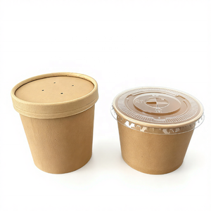 Caja Rectangular de Papel Kraft Desechable para Alimentos, con Impresión de Logotipo Personalizado Disponible, Libre de PFAS y BPA, Tapa Reciclable, para <span class=keywords><strong>Comida</strong></span> Rápida - Product Image 6