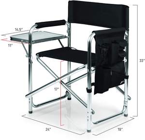 Emballé Taille 32. 6*19. 6*5. 5 pouces facile à transporter avec poignée Léger <span class=keywords><strong>Pliable</strong></span> Métal directeur chaise - Product Image 1