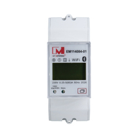 Medidor de Energía Monofásico de 60A con Protocolo Modbus-TCP, Wifi 2.4g, Montaje en Riel DIN, con Relé Magnético para IoT