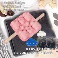 Cetakan Kue Silikon NP110 Cloud Grosir, Ramah Lingkungan, Tidak Beracun, Anti Lengket, Berkualitas Tinggi, Alat Kue Buatan Tangan, Tersedia, Cuci Tangan