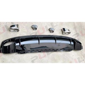 Kit carrosserie pour Audi Q7 2016-2019 Mise à niveau vers <span class=keywords><strong>RSQ7</strong></span> Comprend Pare-chocs avant ABS Grille Diffuseur arrière Tuyaux de queue - Product Image 3