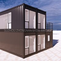 Duplex personnalisé multi-taille 1, 2, 3 chambres, maisons préfabriquées, maisons préfabriquées pour salle de réunion et entrepôt, clé en main