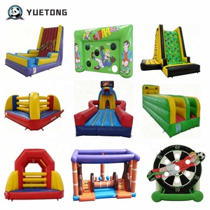 Yuetong Jeux de Carnaval Gonflables Combo 4 en 1 : Basketball, Tic Tac Toe, Lancer de Crayons, Lancer de Taureau, pour Aire de Jeux Extérieure et Fêtes d'Enfants - Product Image 5