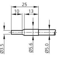 WRB110P-5.6-2.5 Fibra óptica de vidrio WRB con protección IP67, plazo de entrega estimado de 30 días, tipo de montaje en cilindro
