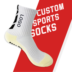 Calcetines Deportivos Personalizados al por Mayor, Calcetines de Fútbol Atléticos Transpirables de Secado Rápido Antideslizantes de Algodón - Product Image 1