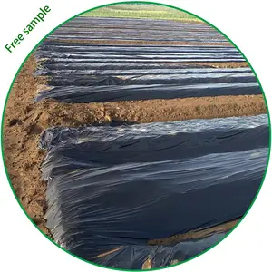 1m Width Pe With Uv Black Mulch Film Roll For Agriculture Garden 30 Micron Ldpe Mulching Plastic Film Sheets