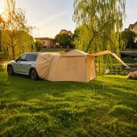 Carpa Inflable Universal para Auto, 210D Oxford, para Puerta Trasera, 380 x 230 x 190 cm, para SUV, MPV, Uso en Exteriores