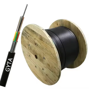 Cable de fibra óptica blindado 6 12 24 Core GYTS GYTA Duct Cable de comunicación enterrado directo De Fibra <span class=keywords><strong>Optica</strong></span> - Product Image 1