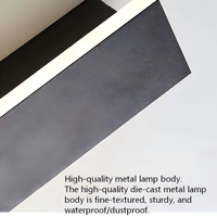 Lampe murale LED en acier moderne APCITL, étanche IP65, 85~265V, contrôle par capteur, température de couleur 2700-6500K, CRI80, garantie 3 ans, salon