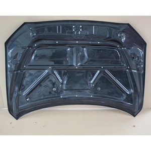 OUER 2009-2016 Carbon Fiber <b>Engine</b> <b>Hood</b>-New Bolt-On Installation Black Color Retrofit/Upgrade Fits Mitsubishi Lancer EX 1 Year - Product Image 3