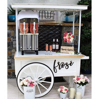 Chariot à café en aluminium et fibre de verre sur mesure au prix d'usine pour la décoration de fête de mariage avec un design personnalisé