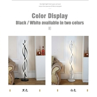 Lampadaire LED en spirale minimaliste moderne pour la décoration du salon, lumière créative nordique en forme d'hélice, lampe d'angle de luxe pour bureau de designer