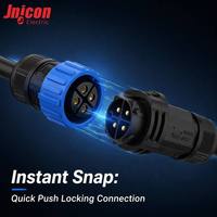 Connecteur industriel étanche mâle/femelle M25 4 broches 30A 300V à verrouillage rapide IP67 pour prise circulaire en cuivre plaqué argent