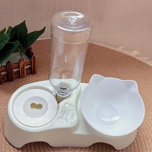 Ensemble de gamelles pour chat avec distributeur d'eau, station d'alimentation surélevée pour chats et petits animaux - Product Image 2