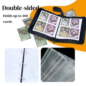 Carpeta DE CARTAS COLECCIONABLES con cremallera de 4 bolsillos al por mayor de proveedor directo para cartas Pokemoned - Product Image 3