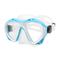Masque de plongée sous-marine à logo personnalisé lunettes de plongée avec tuba à grande vision équipement de plongée sous-marine masque de plongée sous-marine à faible volume de chasse sous-marine