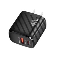 Gran Promoción: Adaptador de Corriente Tipo-C de 40W con Puerto USB, Cargador Rápido PPS/QC4.0 PD 3.0, Protección OVP, Ecológico, para Auriculares y Móviles