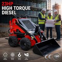 Mini Skidsteer Loader Hidrolik Baru dengan Mesin EPA, Multifungsi, Dilengkapi Aksesoris