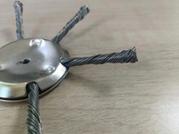 150mm outils de jardin pièces tête de tondeuse à gazon au Lithium herbe universelle 6 pouces tête de coupe de fil d'acier pour débroussailleuse