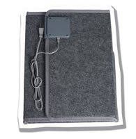 Prix d'usine Radiateur à panneaux pliable pour utilisation sous le bureau, chauffage d'appoint 4 faces, chauffe-jambes électrique portable pour salle de bain