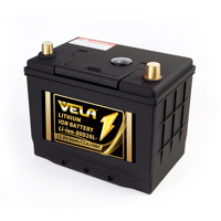 VELA PERSEUS 12V 80D26L Aki Starter Mobil dengan BMS 80Ah LiFePO4 Baterai Lithium Solid State 1300CCA