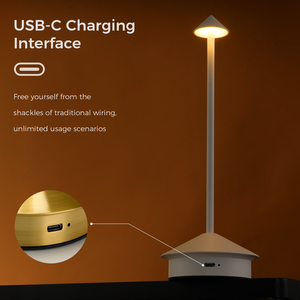 Lampade da Tavolo LED Ricaricabili Moderne, Luci Notturne Wireless con Dimmer Touch, Piccole Lampade da Tavolo in Metallo di Lusso per Ristoranti - Product Image 5