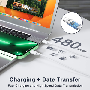 Original Factory Certified <strong>USB</strong> C Wall Charger White Fast PD 20W Phone Watch <strong>Power</strong> <strong>Adapter</strong> 8 Pin Charger for Phone 15/Pro/Max - Product Image 3