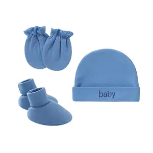 Baby Anti Scratching Gloves Newborn Protection Face Cotton Scratch new born baby mittens baby shoes socks