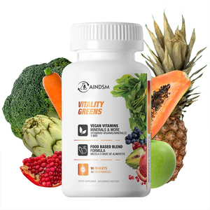 Comprimés verts de vitamines minérales de dernière génération, soutien immunitaire, complément naturel, apport d'énergie, comprimé vert - Product Image 1