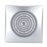 Nouveau ventilateur extracteur mural carré en plastique de 6 pouces à persiennes pour la maison, modèle 2025, en promotion