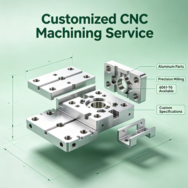High Precision CNC Machining Aluminum Stainless Steel & Titanium Parts, Rapid Prototyping & OEM Manufacturing ISO 9001 Certified