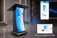 Pupitre portable avec écran LED GOB intérieur P2.5mm HDR10 1080P pour signalisation numérique d'églises, conférences, événements et scènes